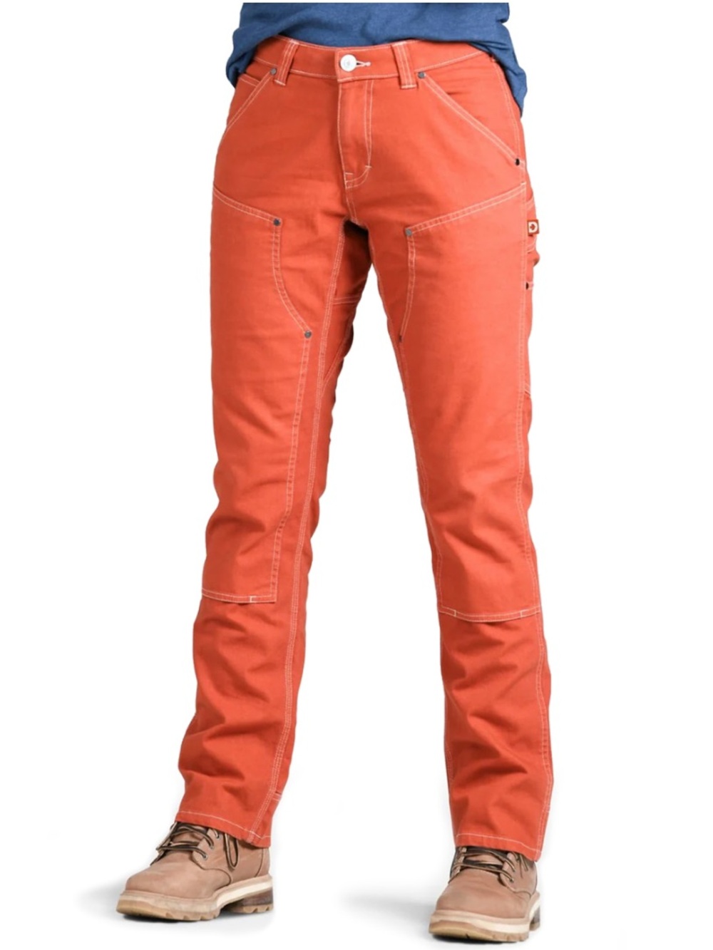 Women's Orange Utility Work Pants